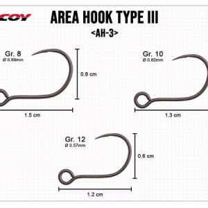 Háčik na woblery Decoy Area Hook Type III